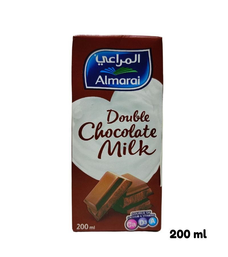 Almarai UHT Double Chocolate Flavored Milk - 200ml