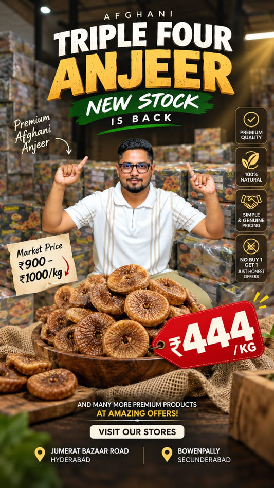 Afghani Triple Five Anjeer at Just ₹555/kg – Special Offer at Zafran House