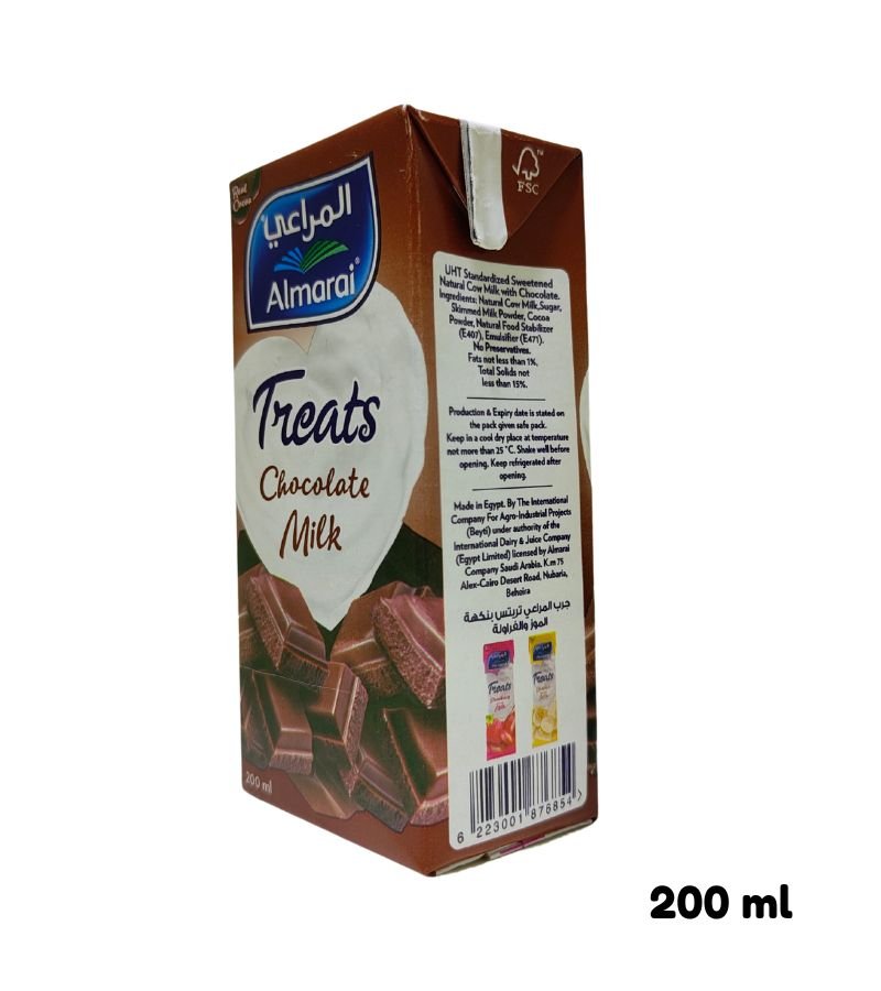 Almarai UHT Chocolate Flavored Milk Treats - 200ml