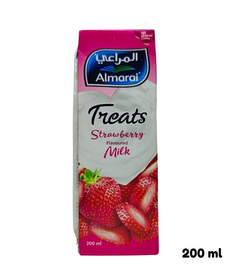 Almarai UHT Strawberry Flavored Milk Treats - 200ml