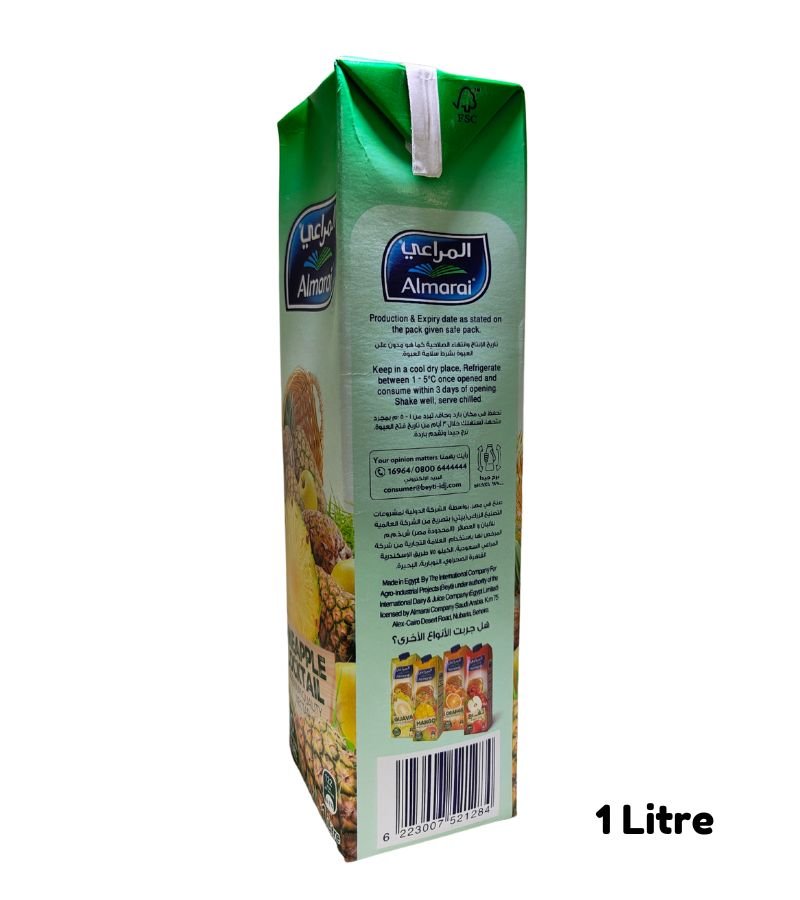Almarai Pineapple Cocktail Nectar Juice - 1Litre