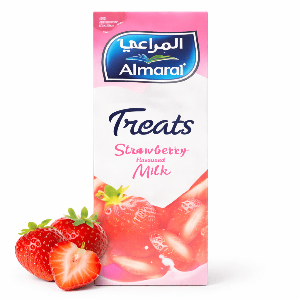 Almarai UHT Strawberry Flavored Milk Treats - 200ml