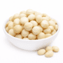Macadamia premium kernels close-up, large creamy white round macadamia nuts rich buttery flavor from Zafran House