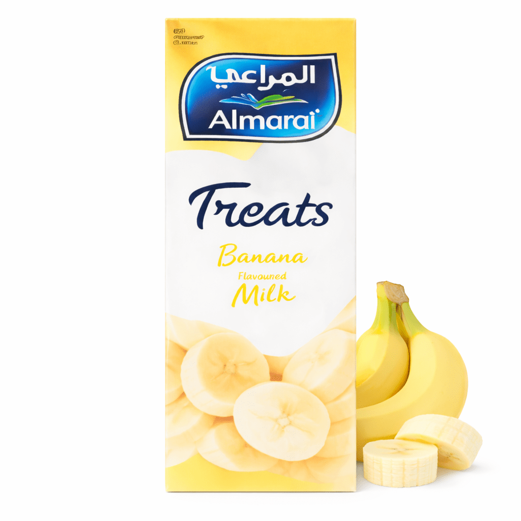 Almarai UHT Banana Flavored Milk Treats - 200ml