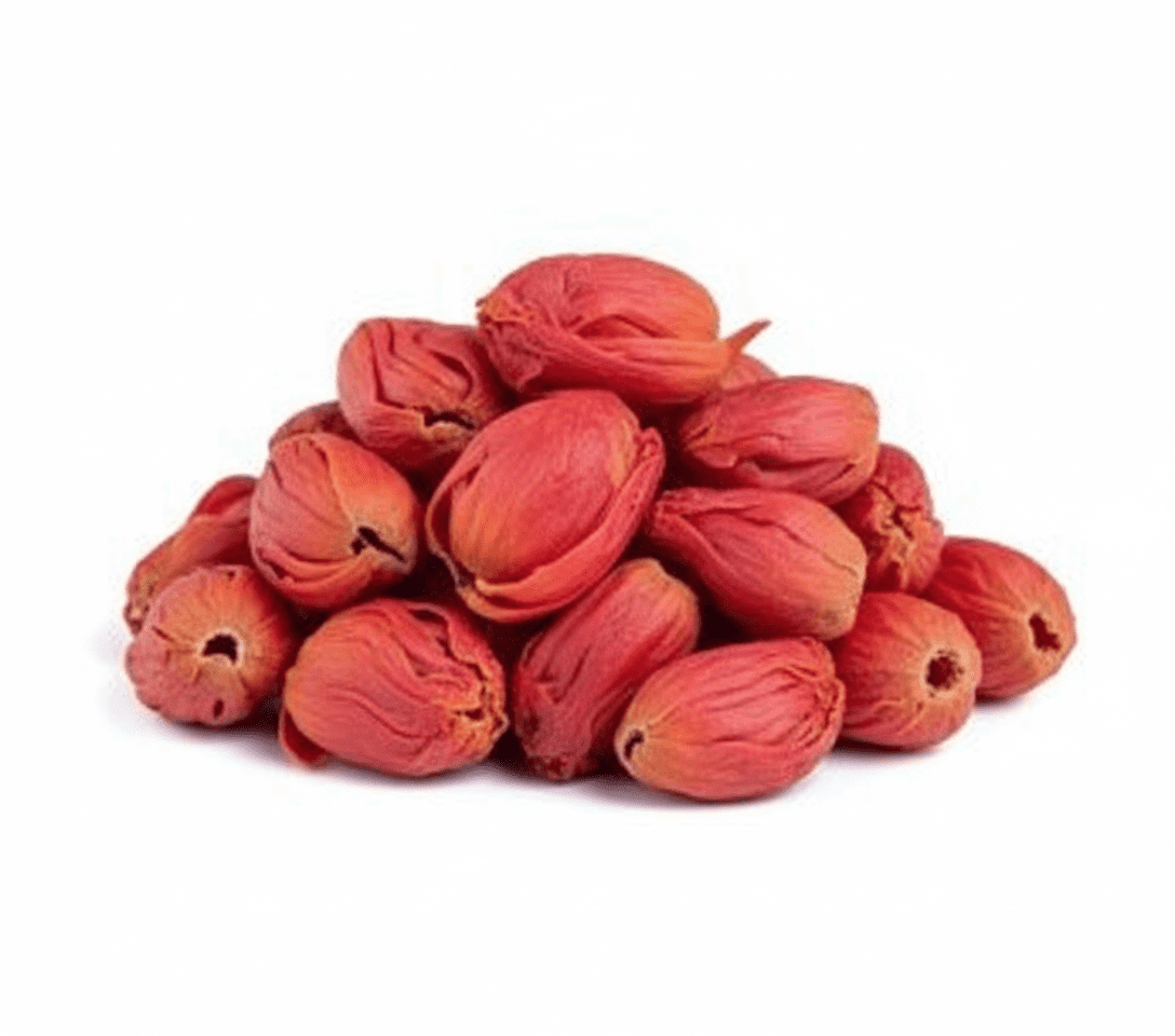 Javitri Red (Red Mace / Lal Javitri) premium whole threads close-up, aromatic red mace spice from Zafran House