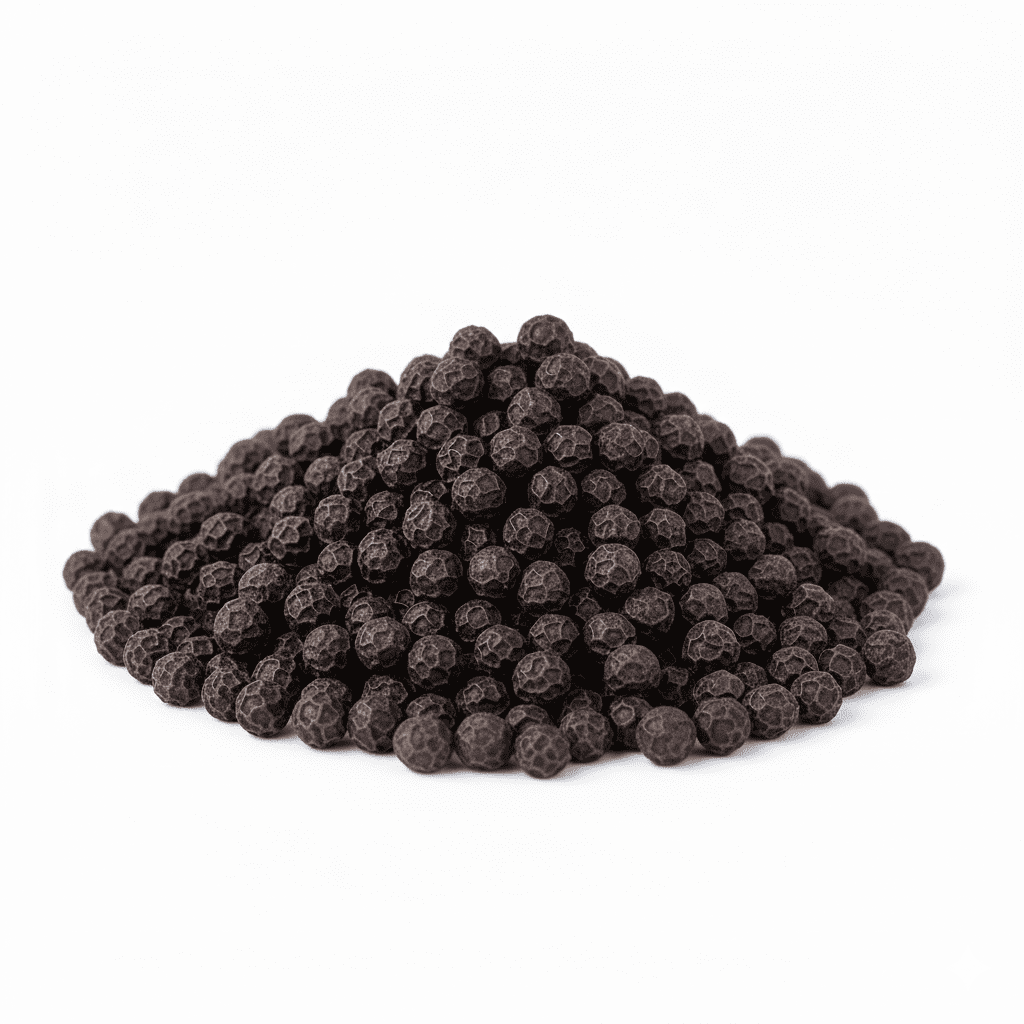 Black Pepper Premium (Kali Mirch / Sabut Kali Mirch) bold whole peppercorns close-up, intense pungent spice from Zafran House