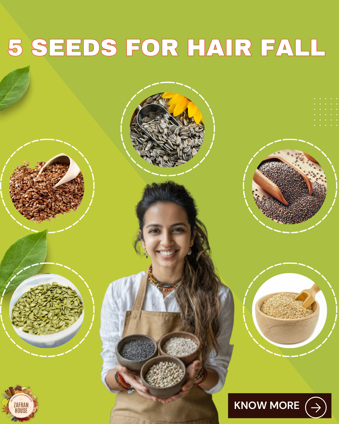 5 Seeds That Help Reduce Hair Fall Naturally and Promote Hair Growth