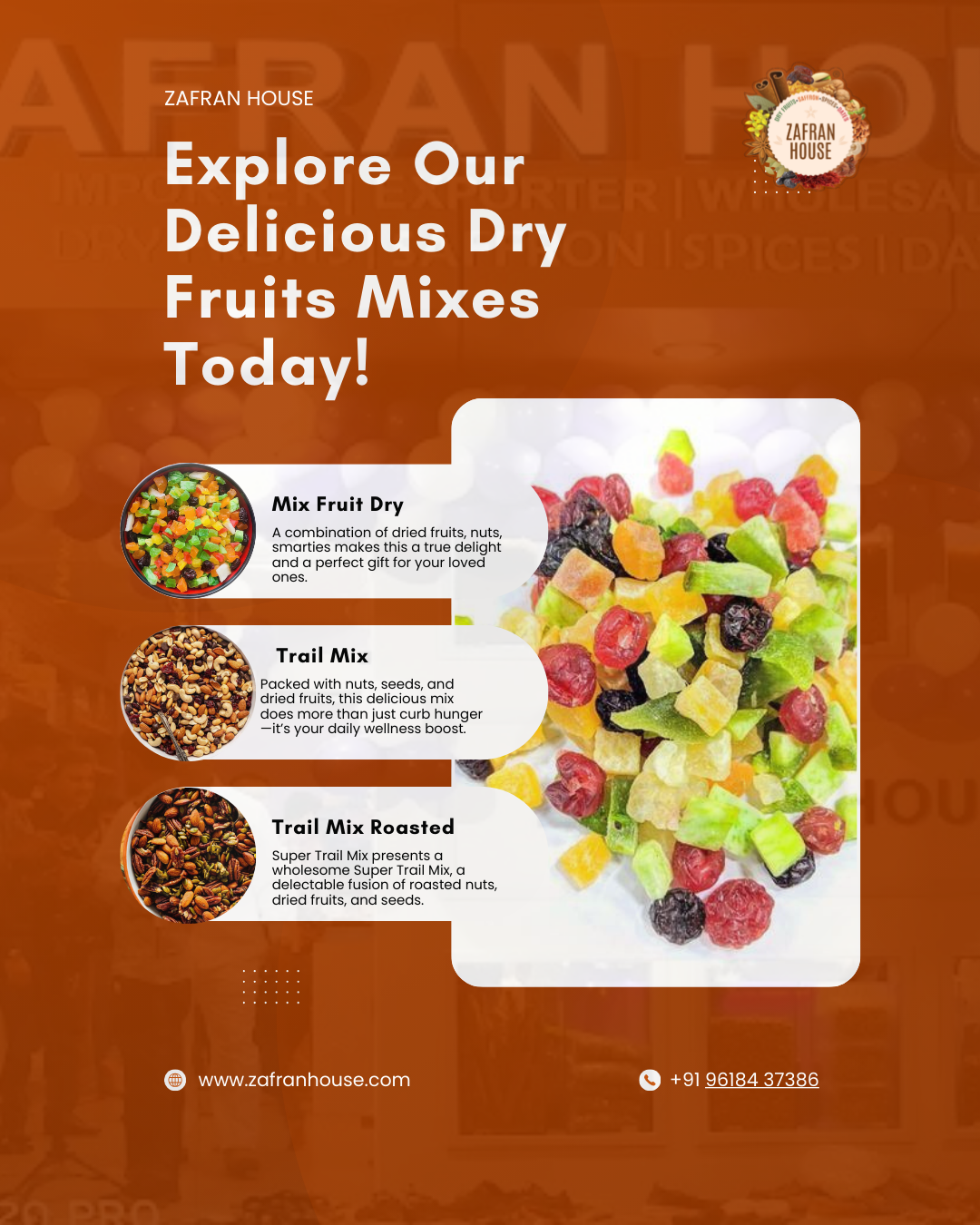 Power-Packed Dry Fruit Mixes – The Smartest Daily Nutrition Choice | Zafran House