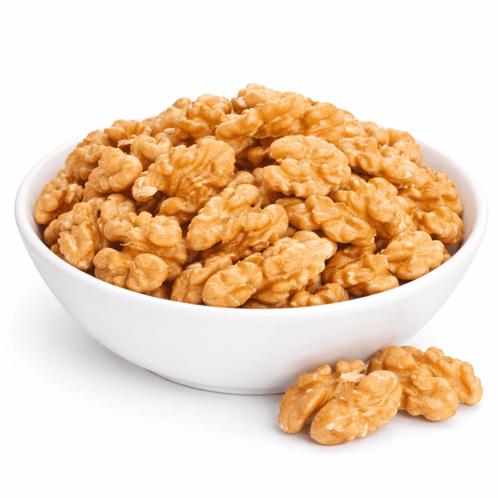 Walnut Magaz Kashmiri premium kernels close-up, large light golden akhrot magaz rich nutty brain food from Zafran House