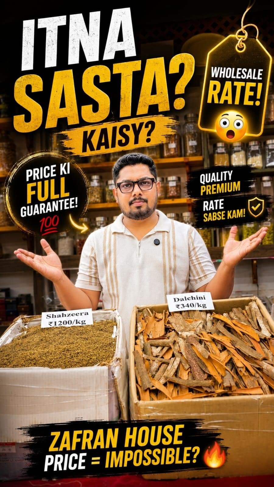 🌿 Premium Quality Spices at Wholesale Rates – Only at Zafran House